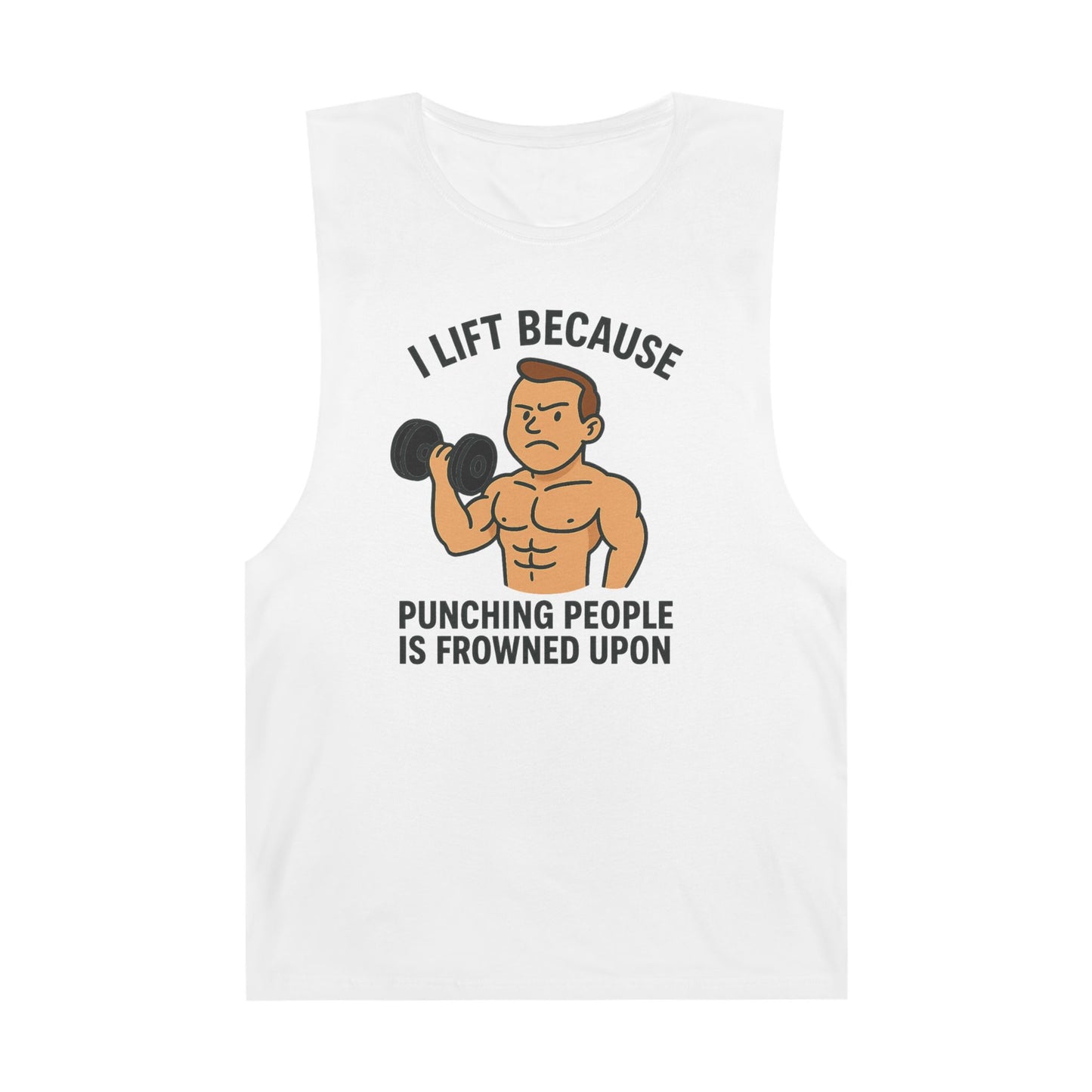 Grit Forge Athletics - "I Lift Because Punching People is Frowned Upon" Weightlifting Tank