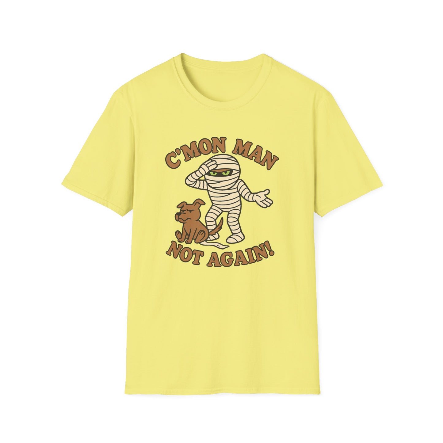 Funny Halloween Mummy and Dog Casual Graphic Tee